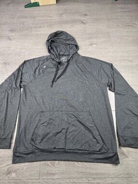 Rhone Hoodie Mens Large Gray Performance Pullover Activewear Tech